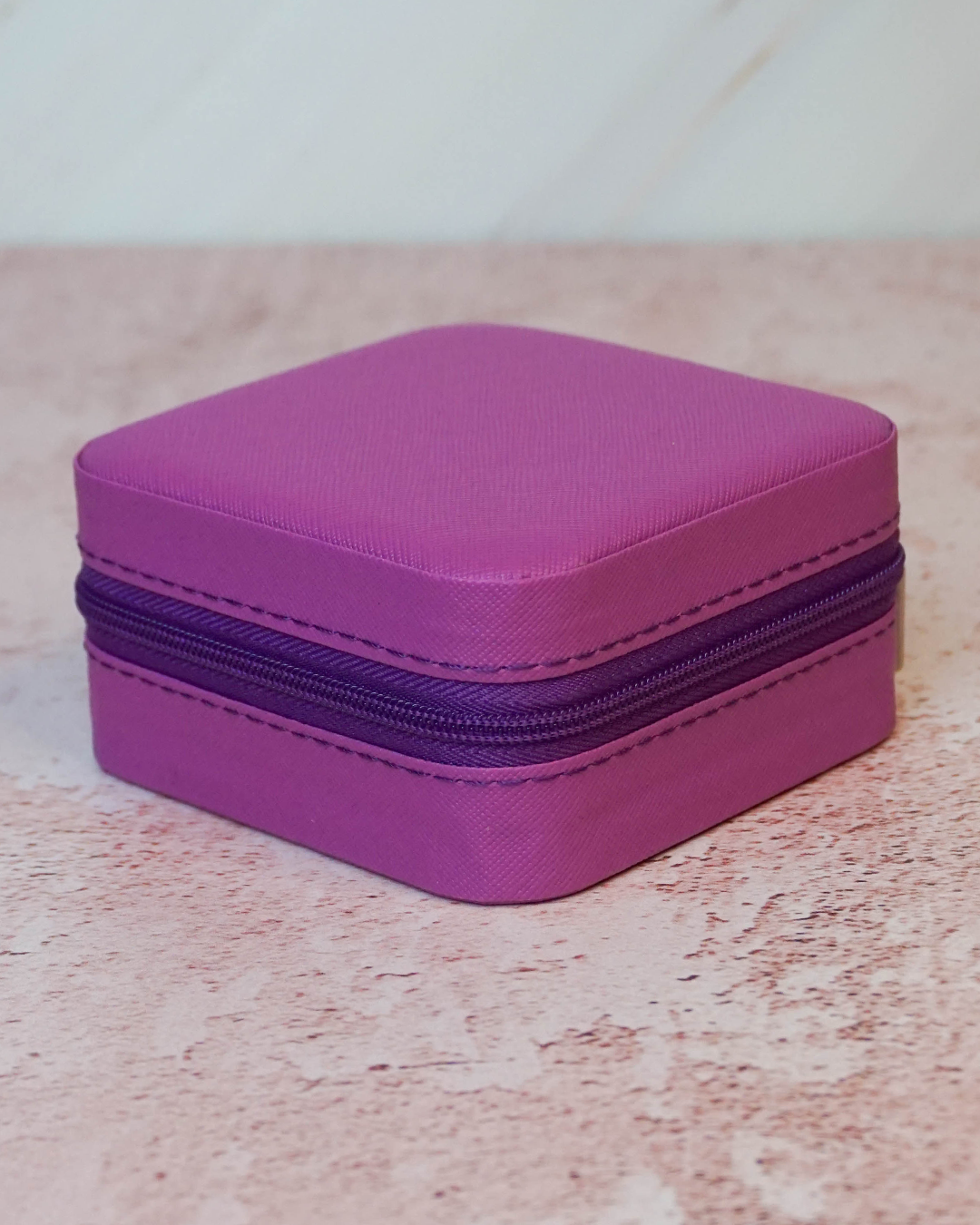 Joyero de viaje morado