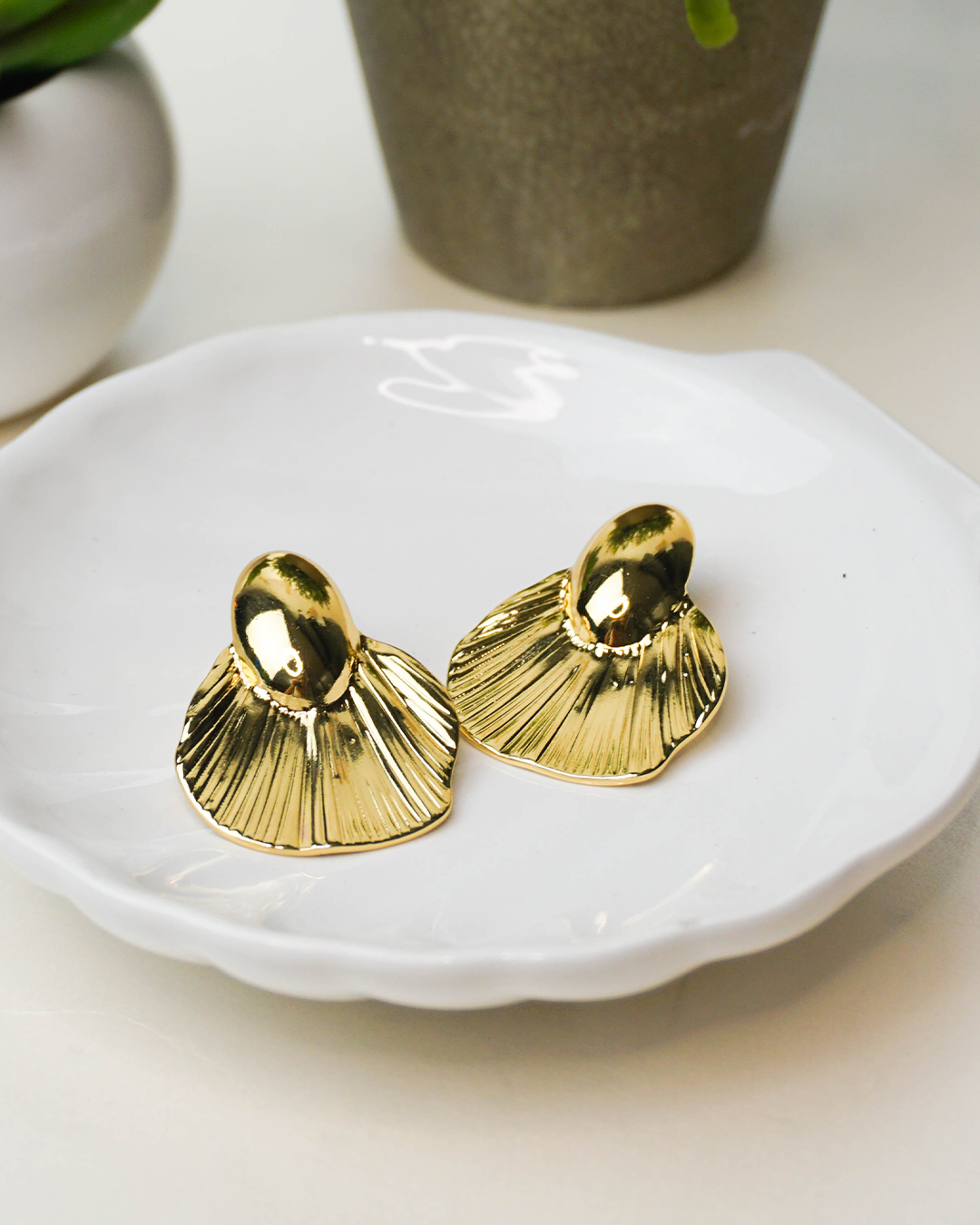 Aretes Paula Dorado