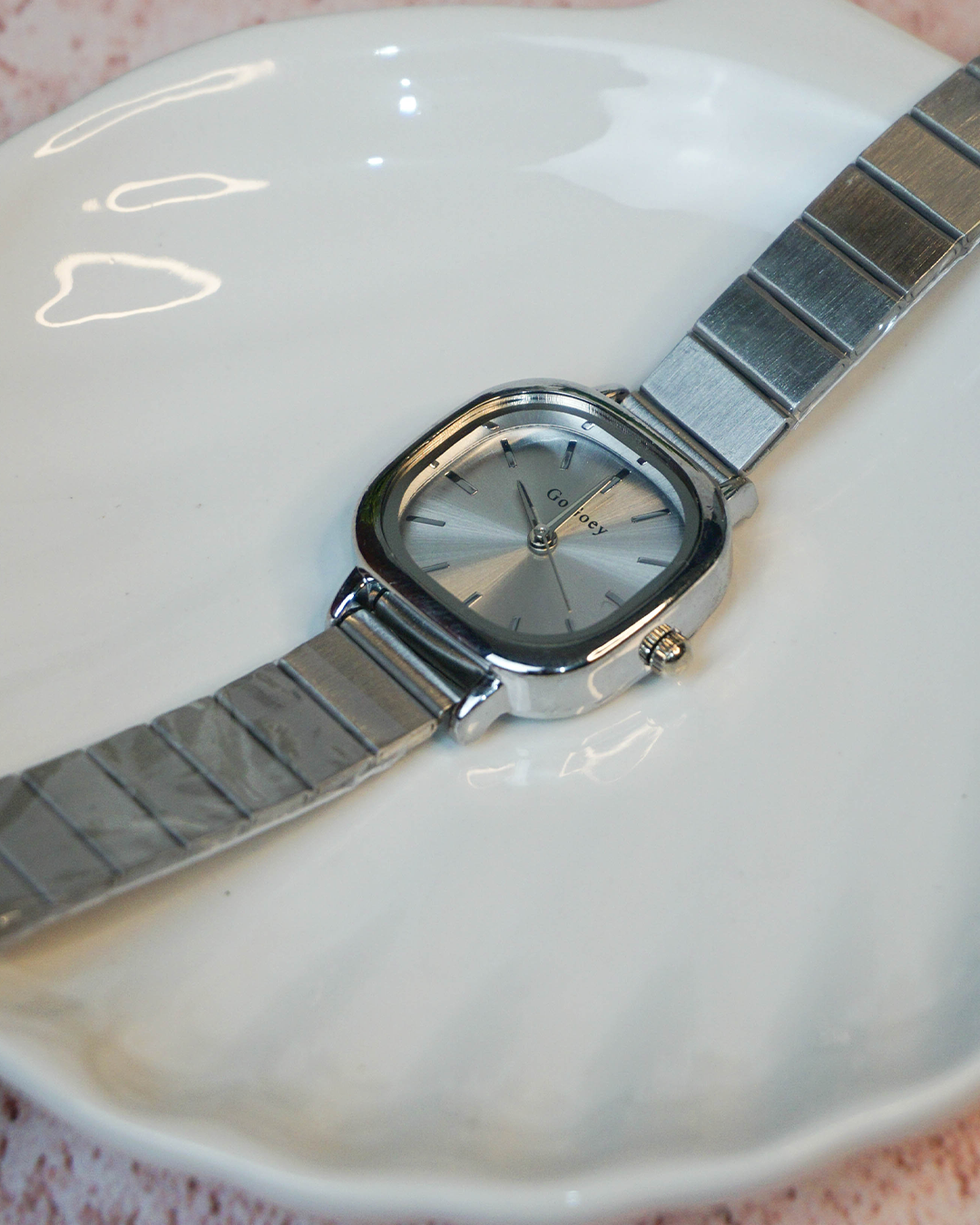 Reloj vintage plateado