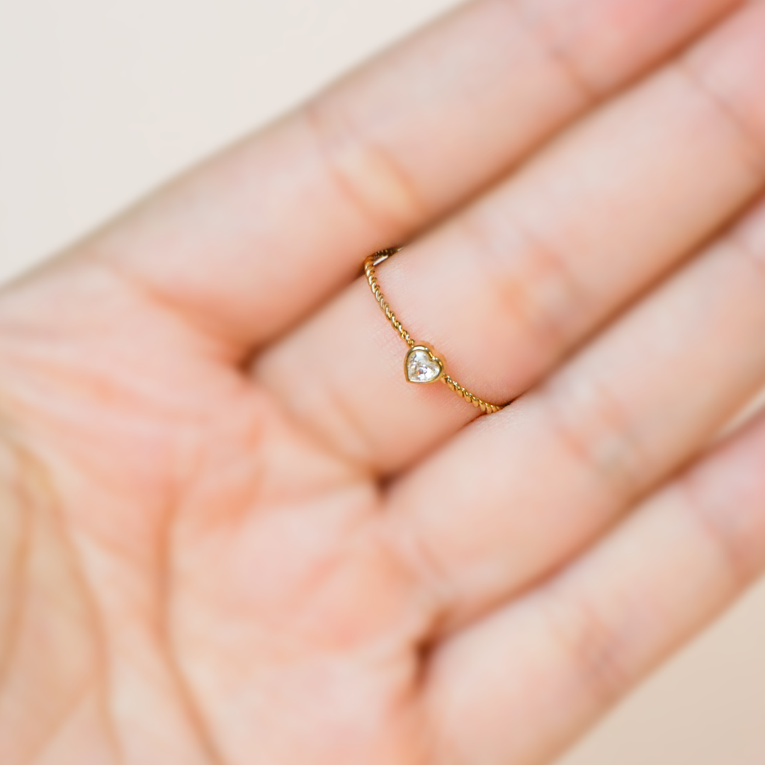 Anillo mini corazón