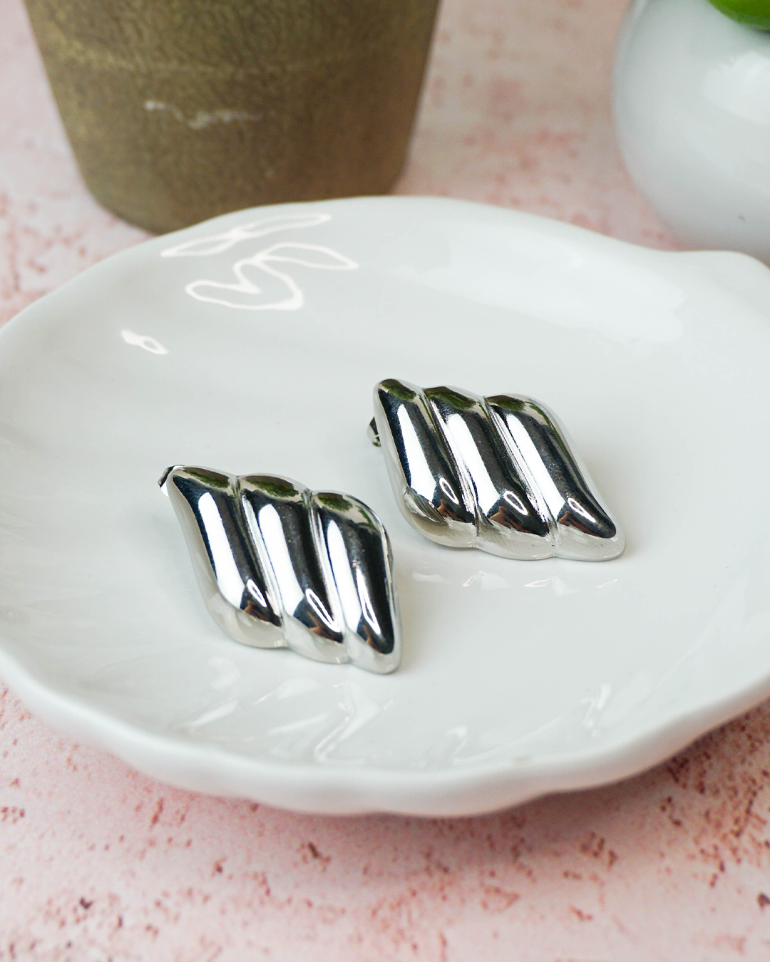 Aretes Carmina Plateados
