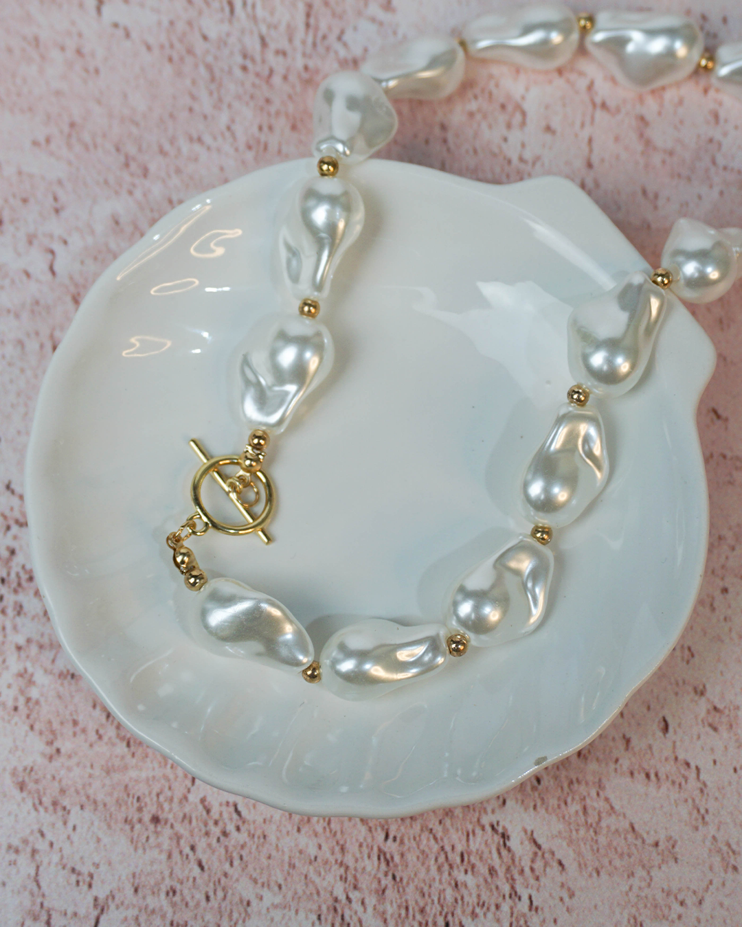 Collar perlas barrocas