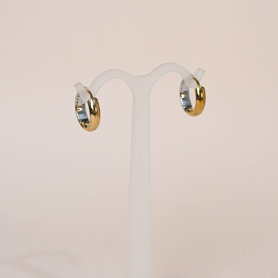 Aretes Raika bicolor 12mm