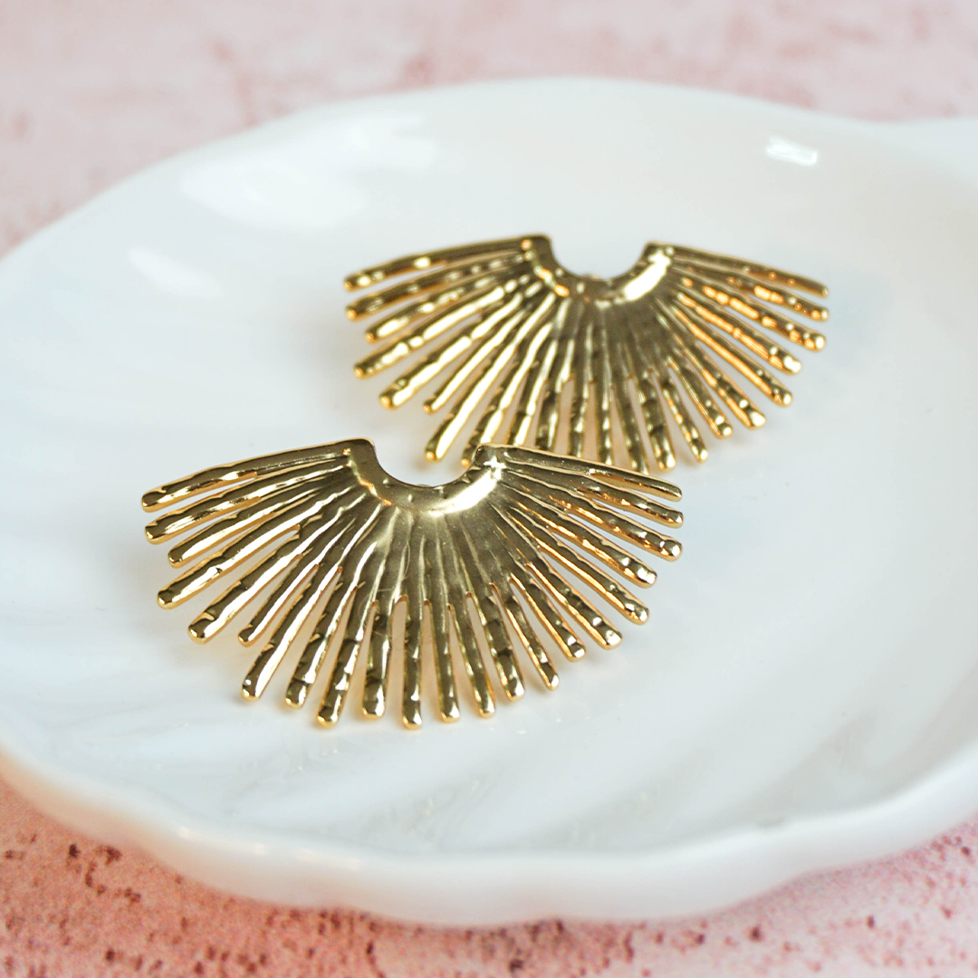 Aretes abanico