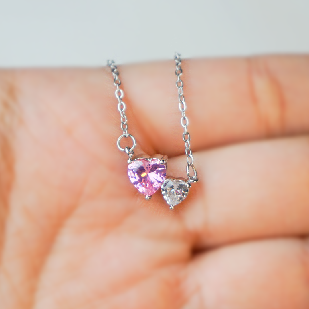 Collar dos corazones