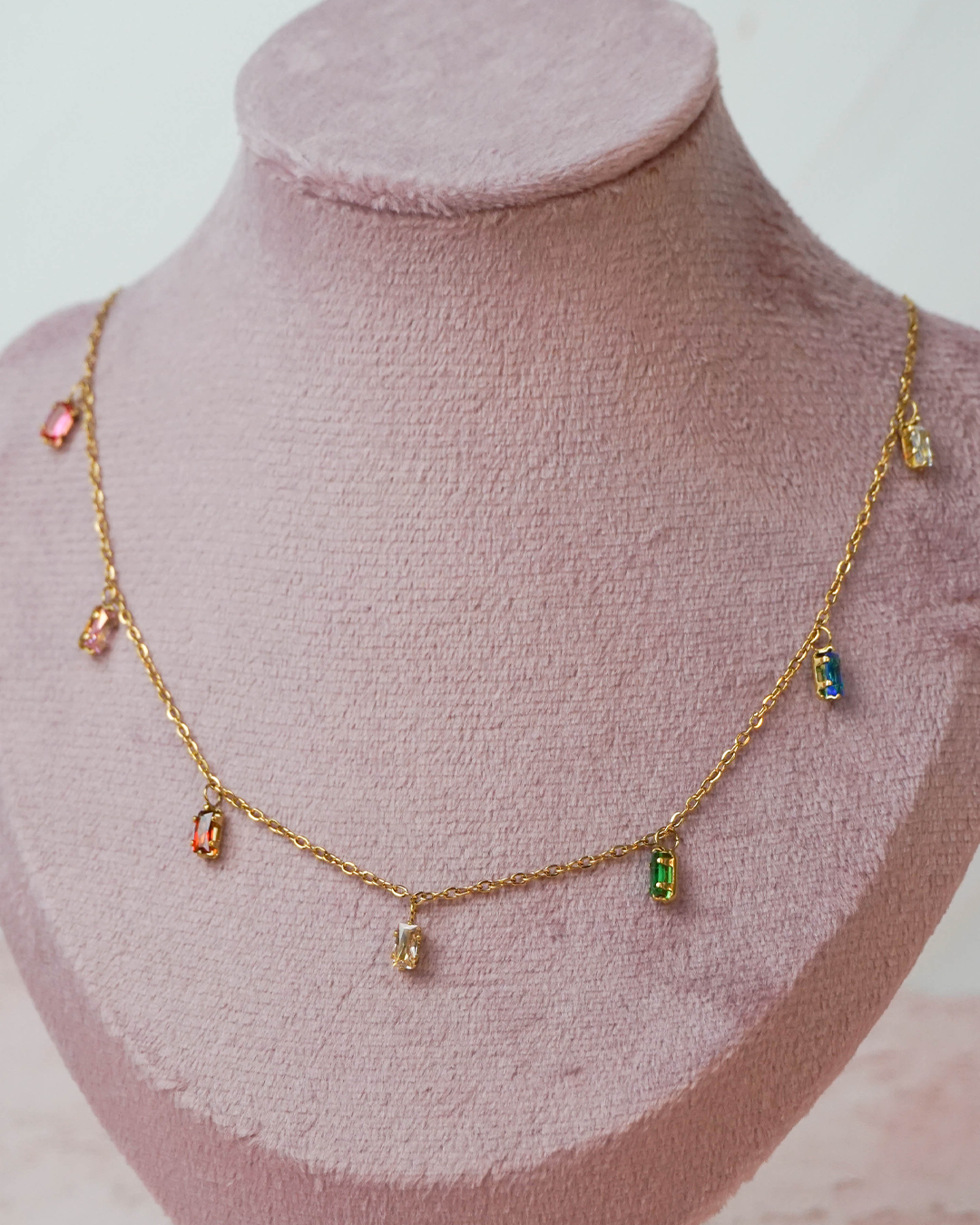 Collar Rainbow circonias