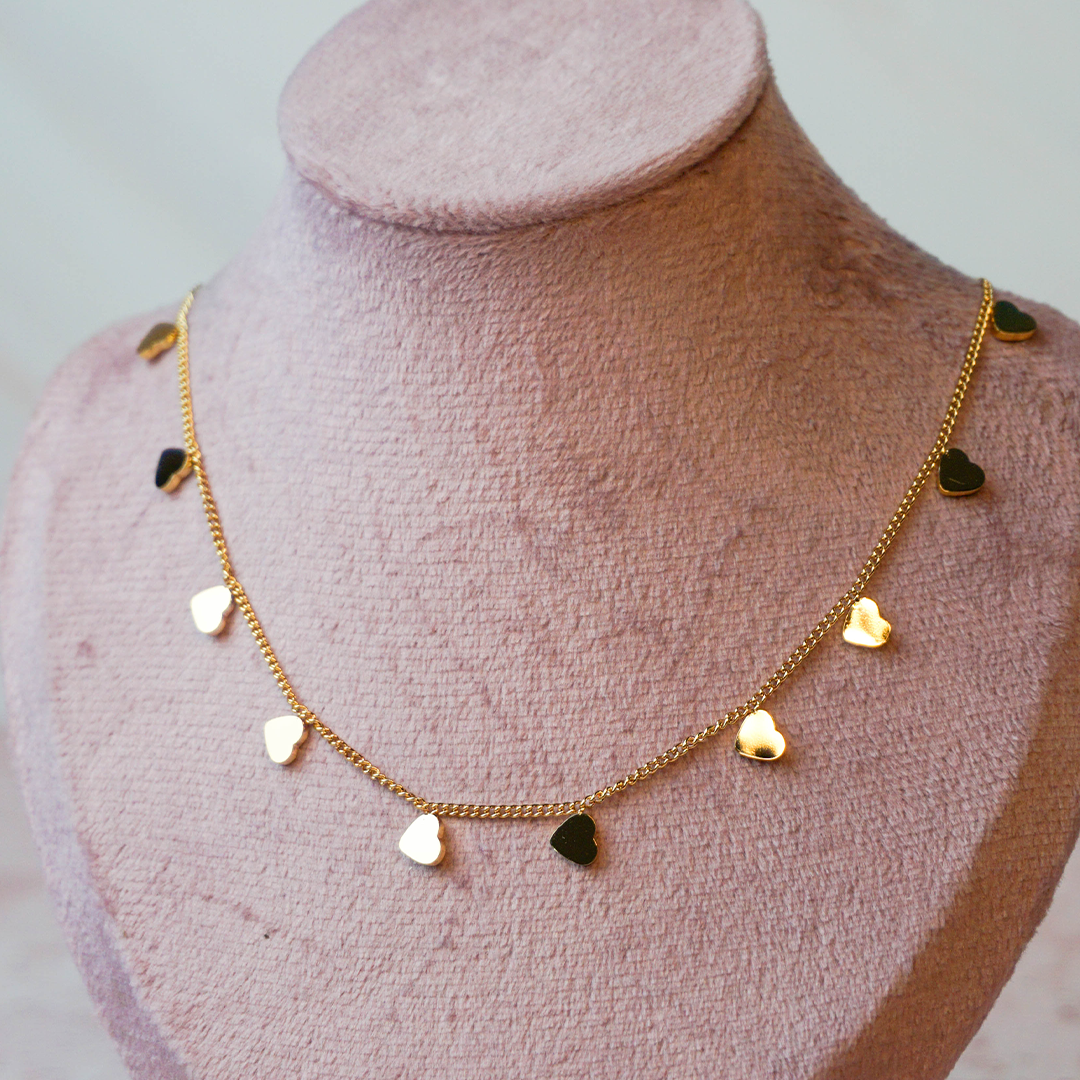 Collar corazones