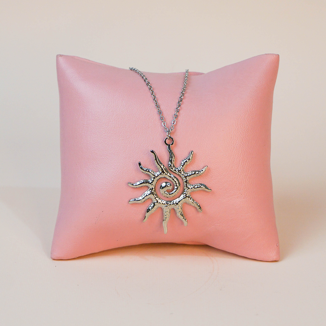 Collar Solar Plateado