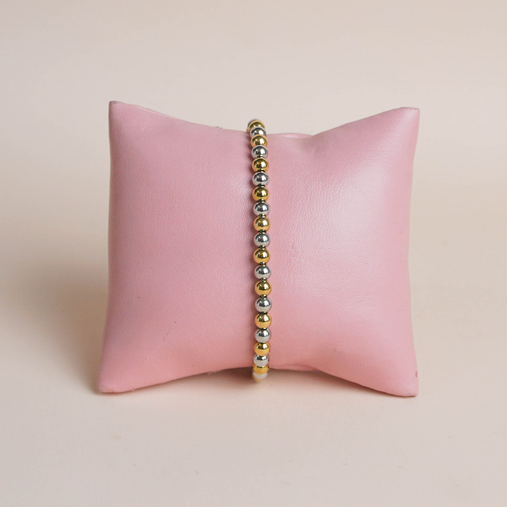 Pulsera dots bicolor