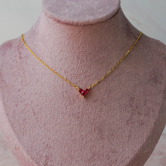 Collar love rojo