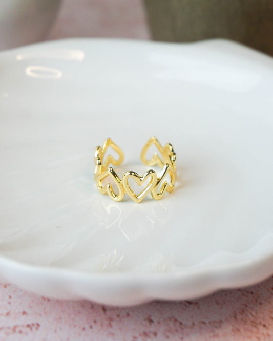 Anillo Julieta chapa de oro