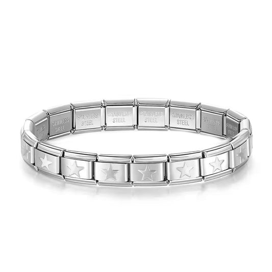 Pulsera italiana estrellas