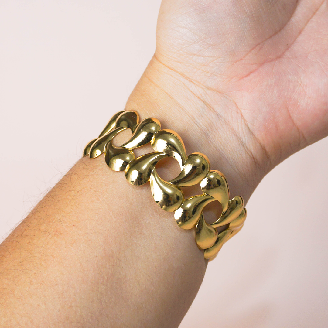 Pulsera rígida gotas