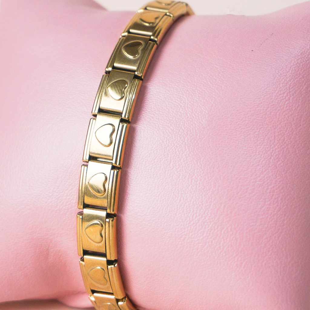Pulsera italiana corazones
