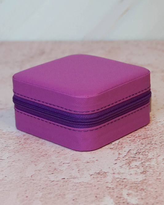 Joyero de viaje morado