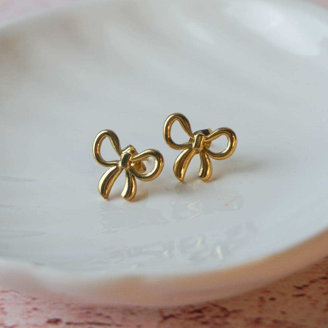 Aretes moño