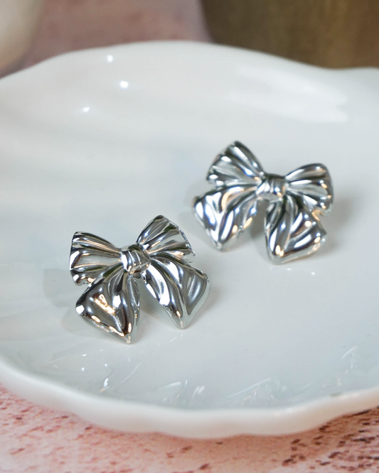 Aretes Isabel plateados
