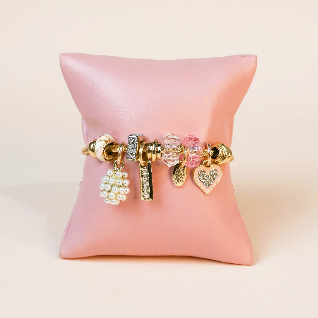 Pulsera charms corazón