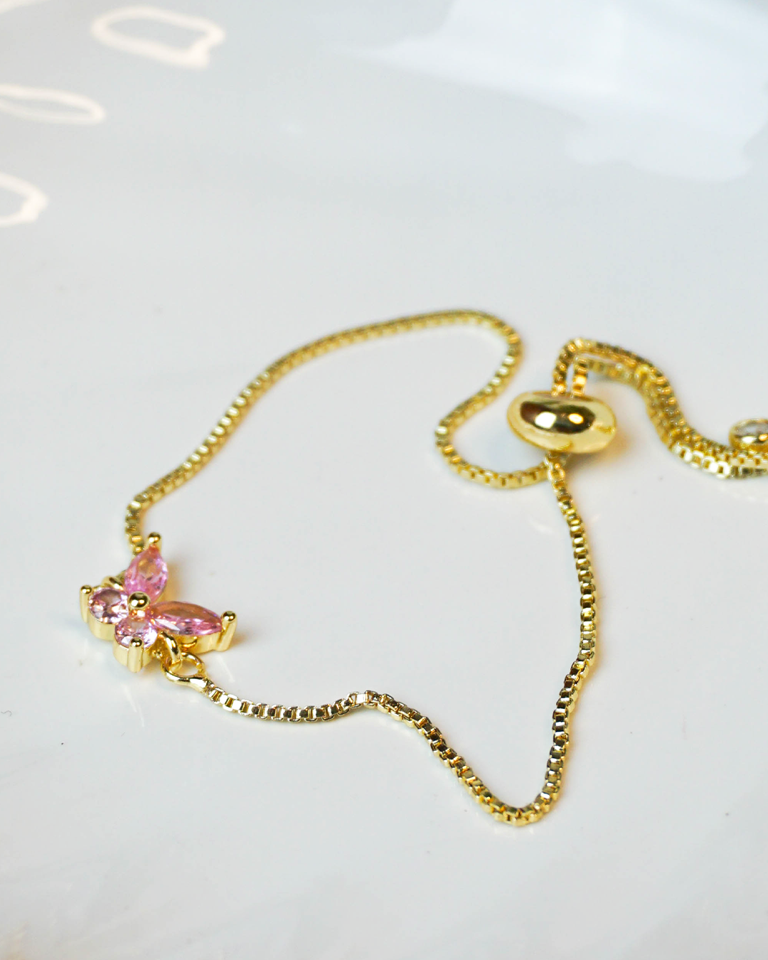 Pulsera ajustable mariposa
