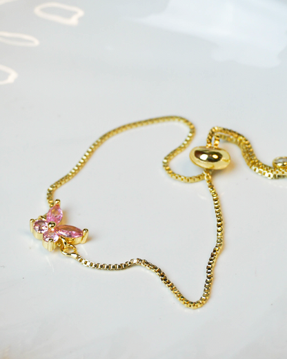 Pulsera ajustable mariposa