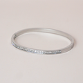 Pulsera circonias plateada