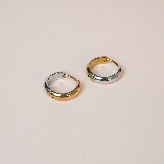 Aretes Raika bicolor 12mm