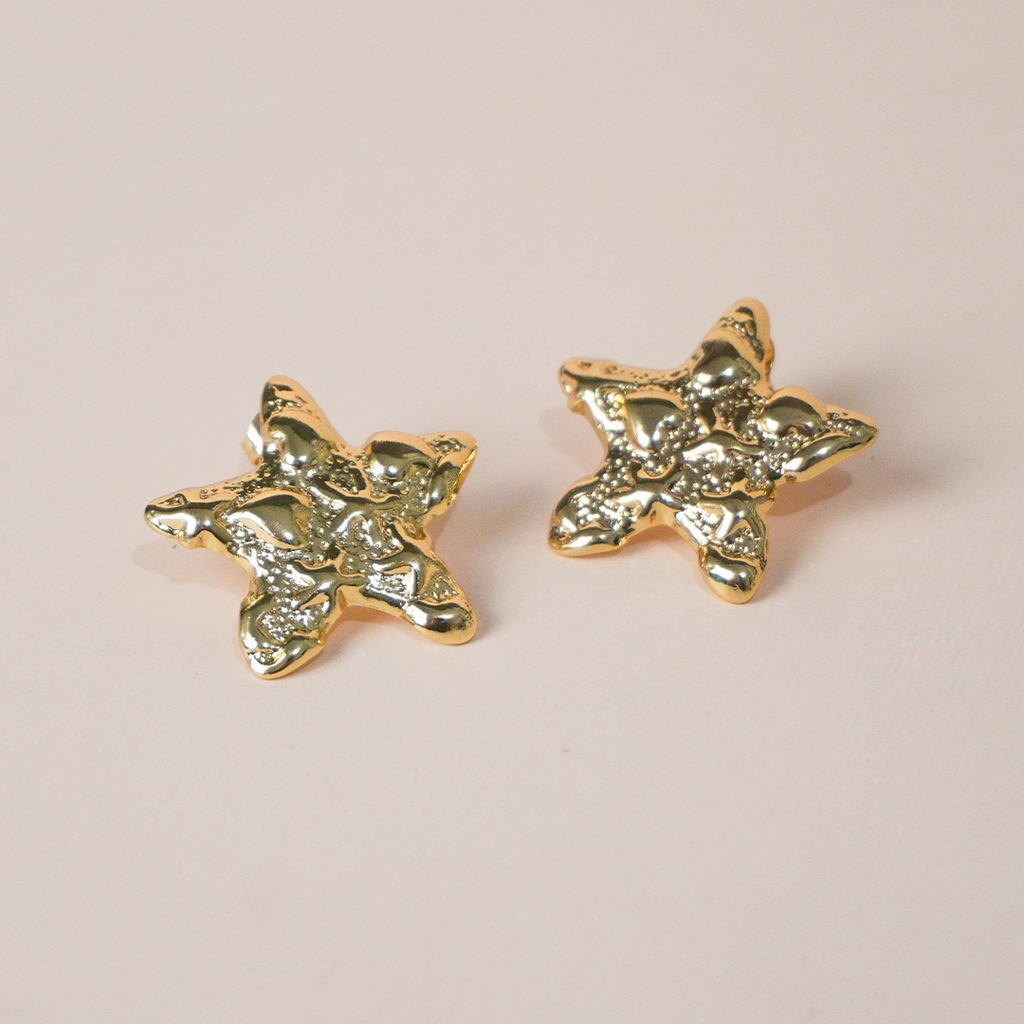 Aretes estrella textura