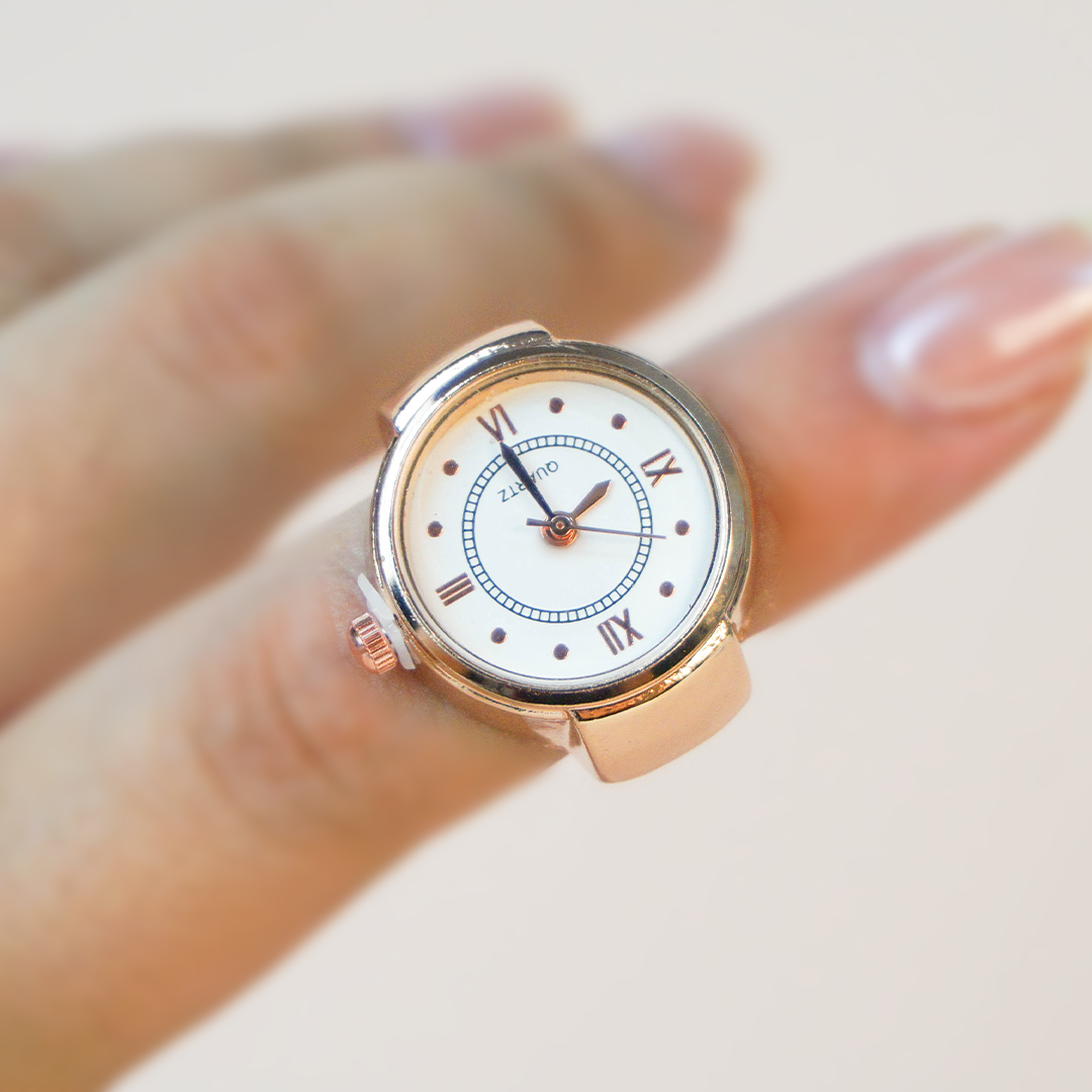 Anillo reloj rosegold