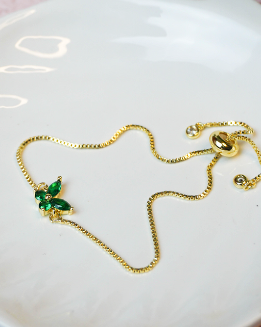 Pulsera ajustable mariposa