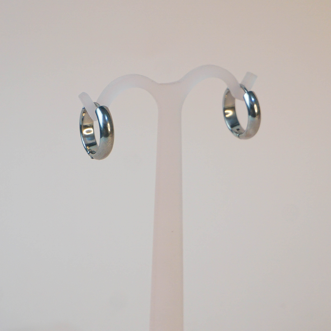 Aretes Raika plateados