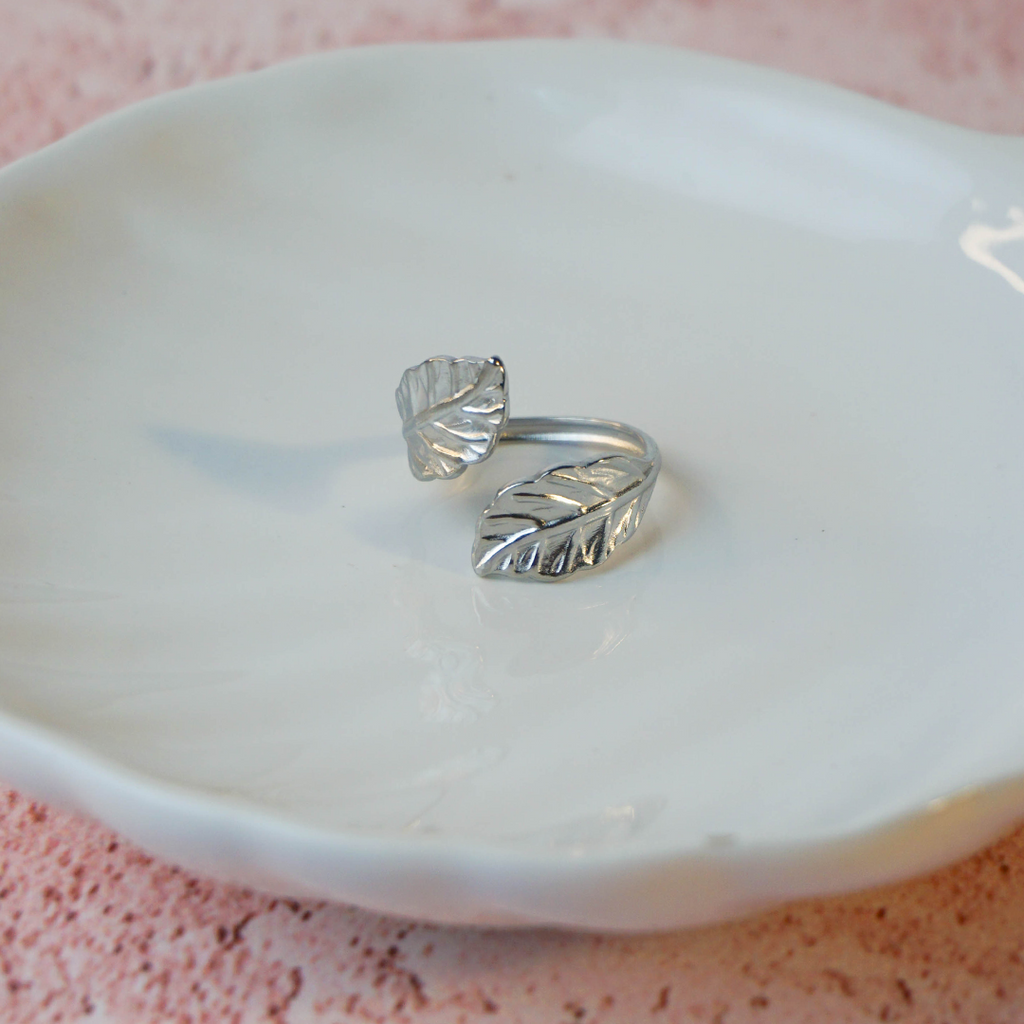 Anillo Natura plateado