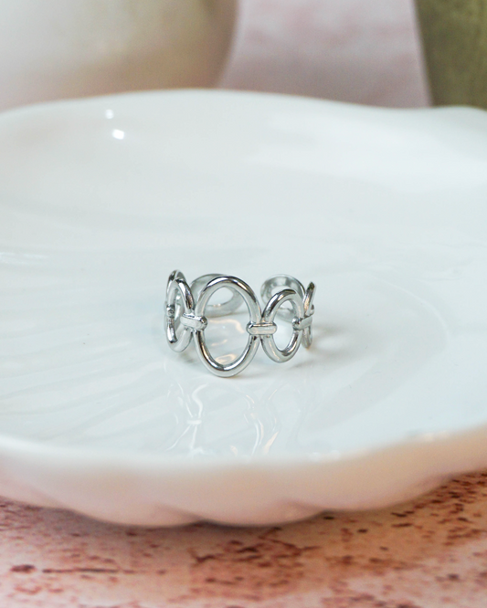Anillo Yulieth plateado