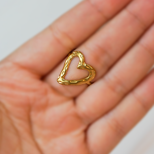 Anillo corazón barroco