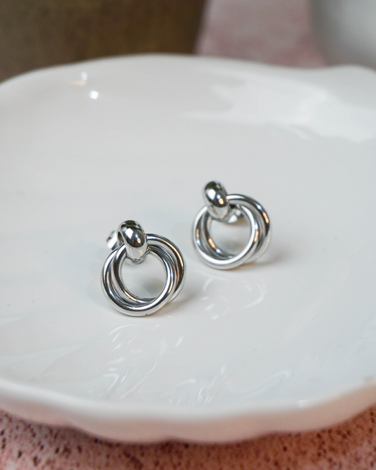 Aretes Baia plateados