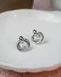 Aretes Baia plateados