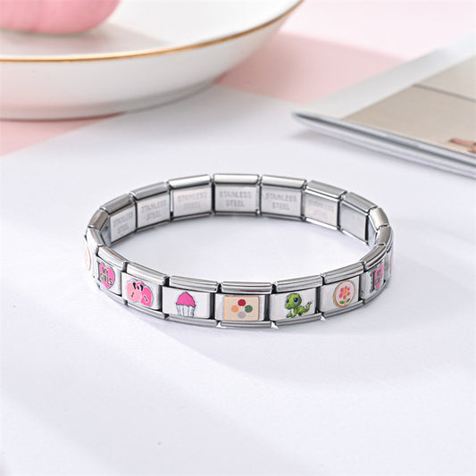 Pulsera Italiana con charms impresos