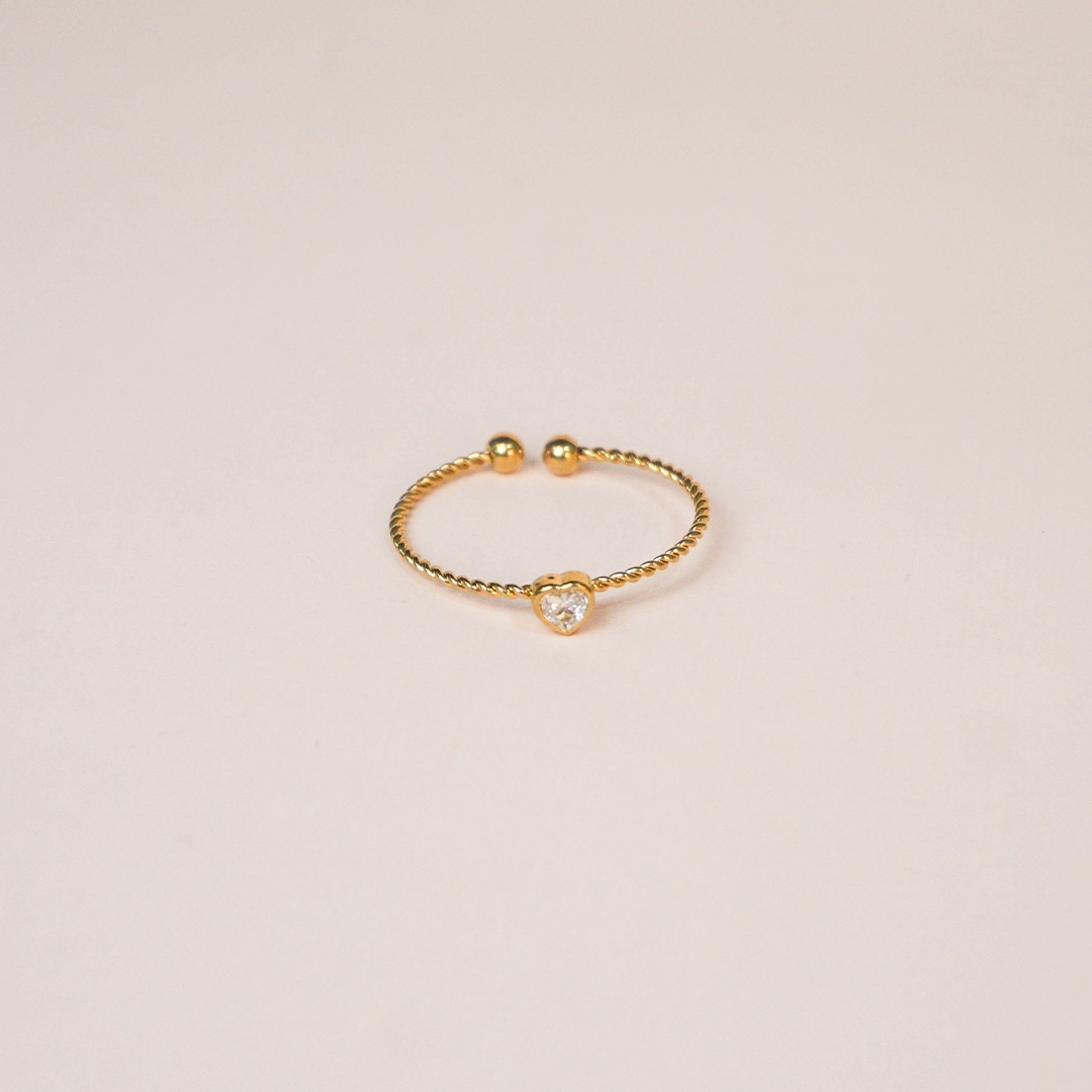 Anillo mini corazón