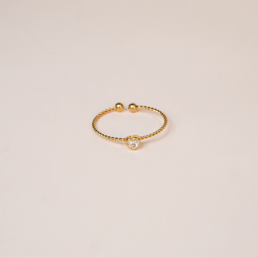 Anillo mini corazón