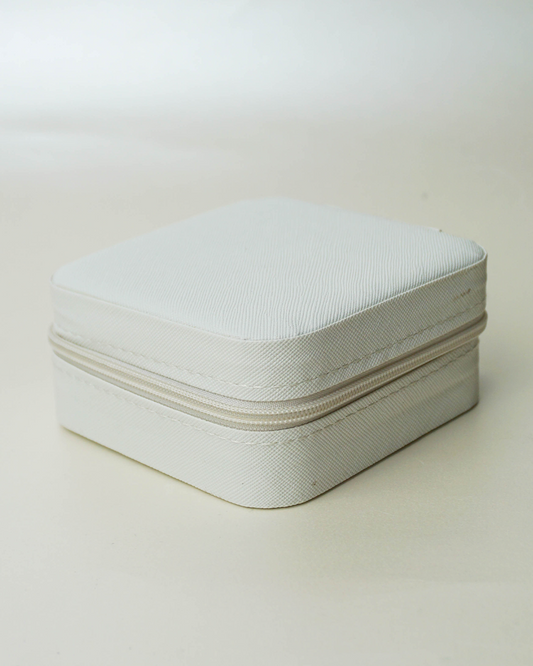 Joyero de viaje Blanco/Beige claro