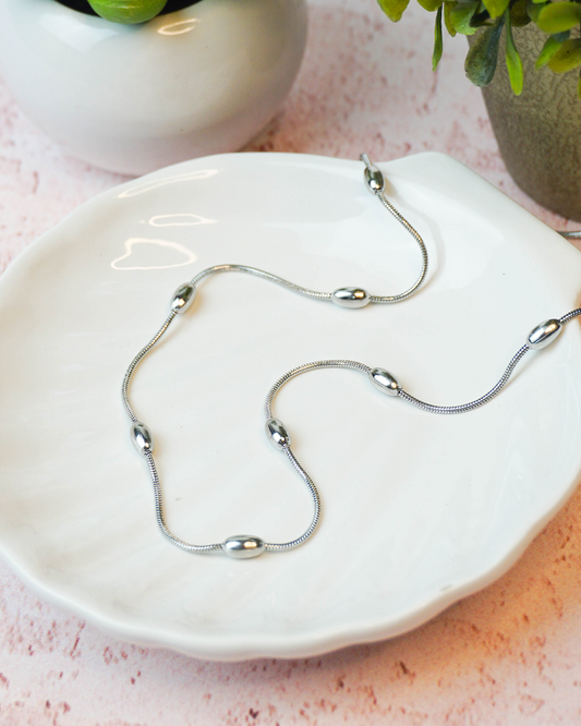 Collar Mildred plateado