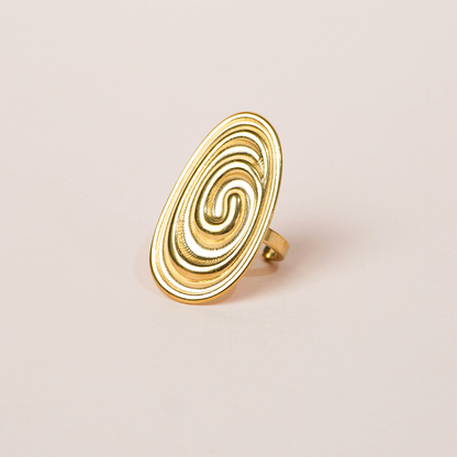 Anillo Ostra dorado
