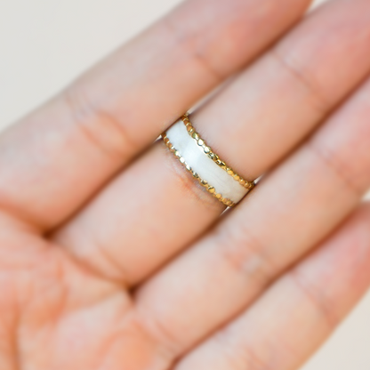 Anillo barra blanca