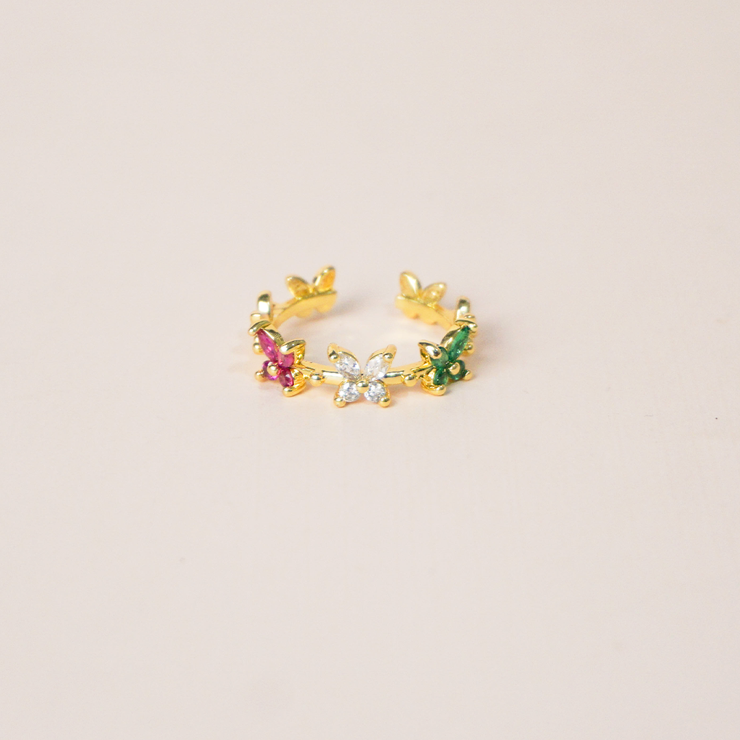 Anillo mariposas color