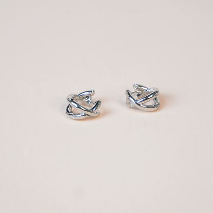 Aretes Xime plateados