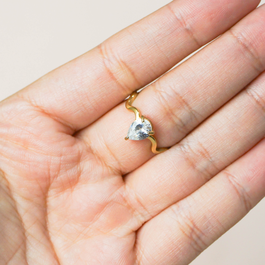 Anillo ondas y circonia