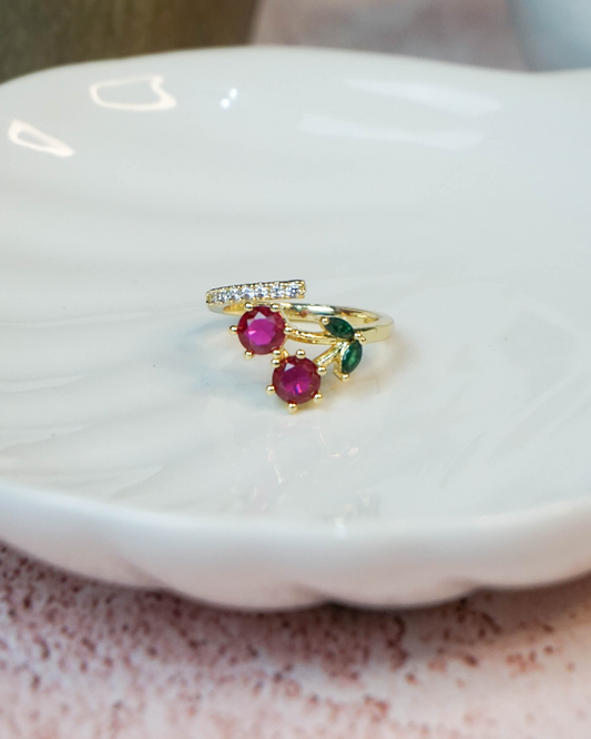 Anillo cherry circonias