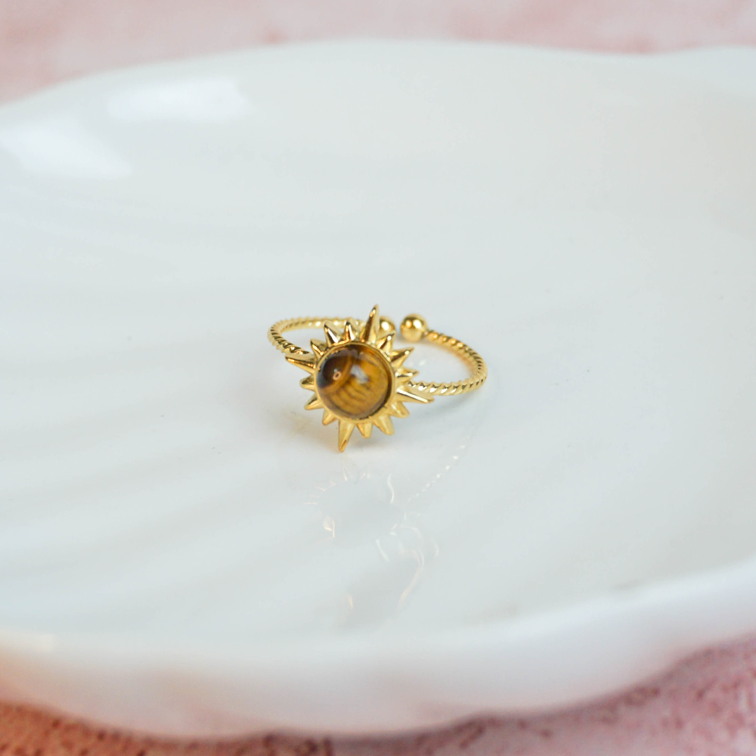 Anillo sol ambar