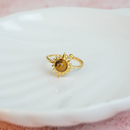 Anillo sol ambar