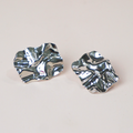 Aretes hoja de plata