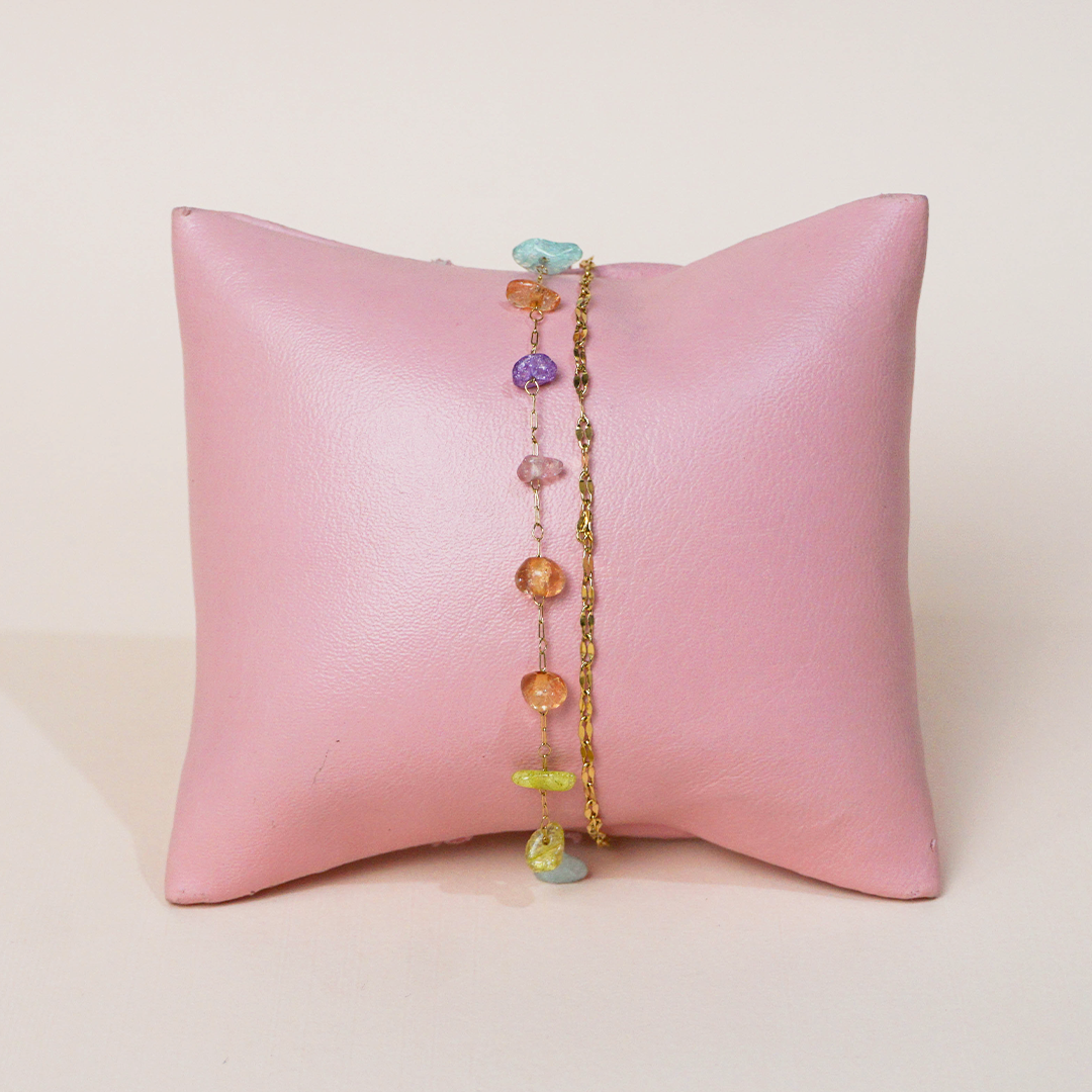 Pulsera rainbow stones